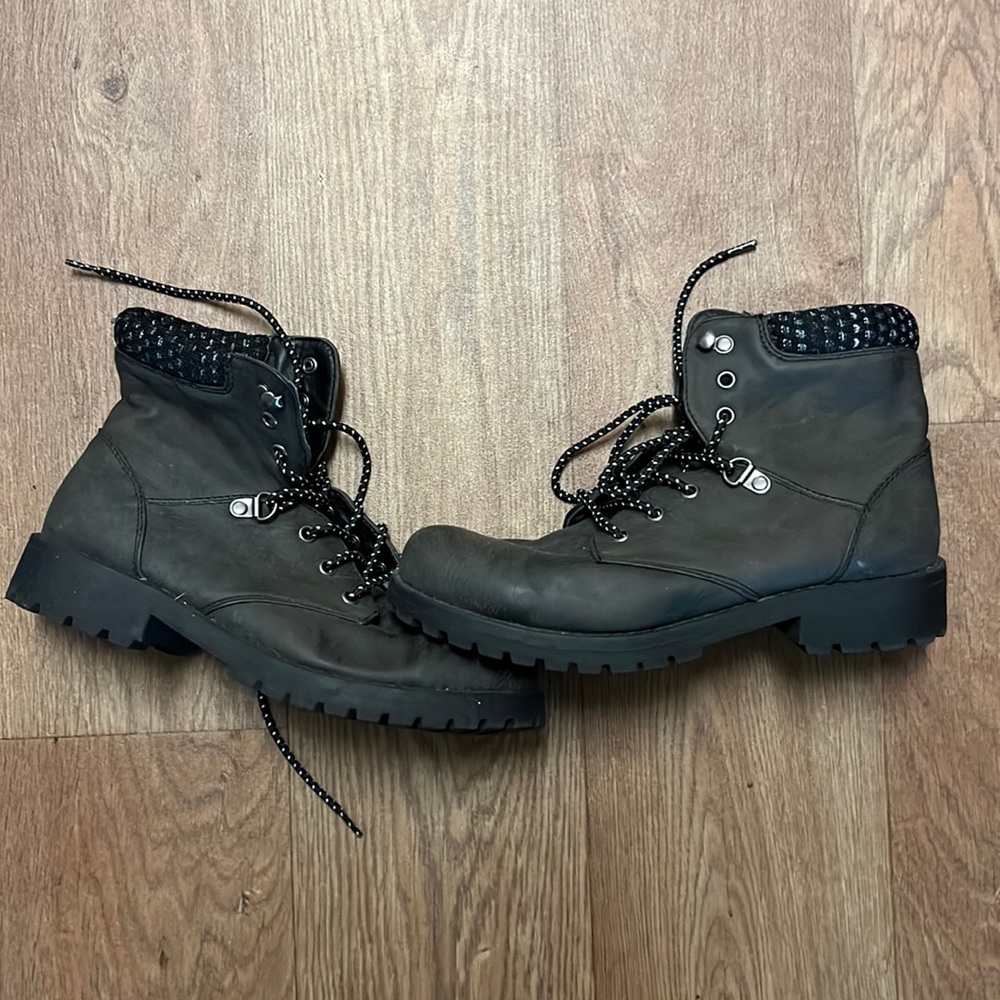 Black Dr. Marten style shoes
